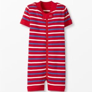Hanna Andersson Organic Cotton Striped Zip Shortie Sleeper 6–12M